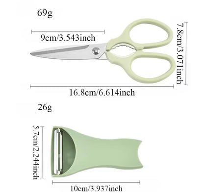 2 in 1 Peeler and Scissor Set