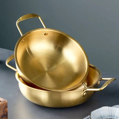 Stainless Steel Pan With Handles Noodles Bowl
