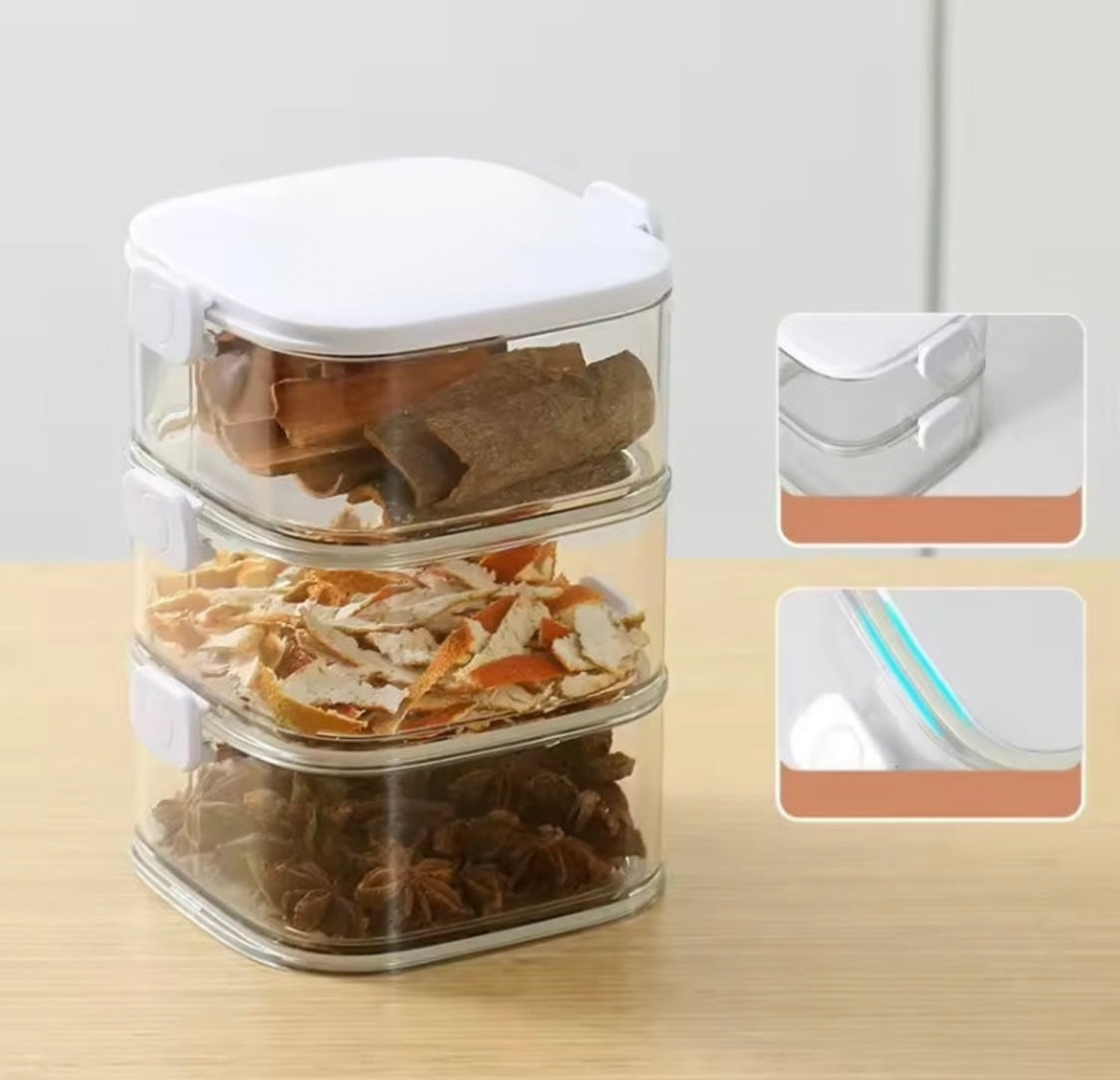 Airtight Spice Jars Container with Lid