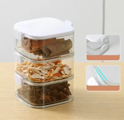 Airtight Spice Jars Container with Lid