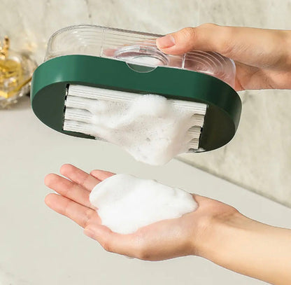 Soap Dispenser with Roller with Liquid Storage