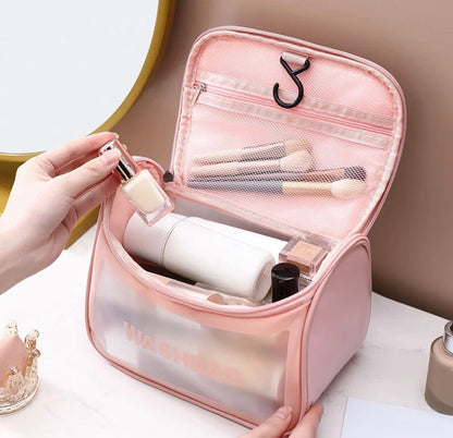 Pu Portable Makeup Bag Cosmetic Pouch Travel Friendly