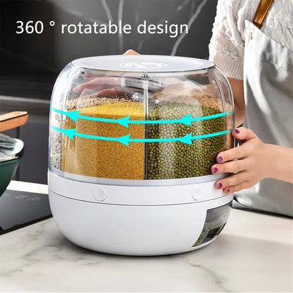 10kg Rotating Rice Cereal Dispenser