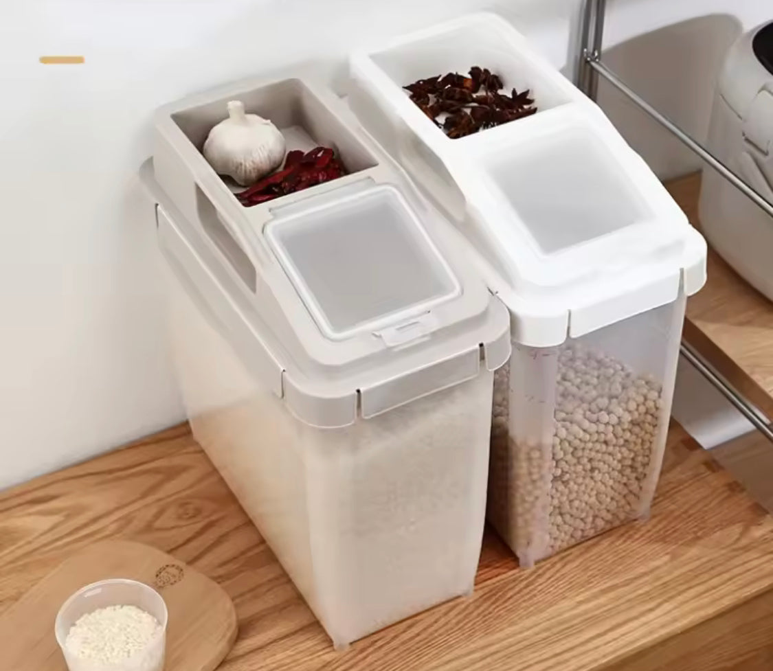 Sheet Rice Storage Box 10kg Rice Storage Box with Wheels – Citystore.pk