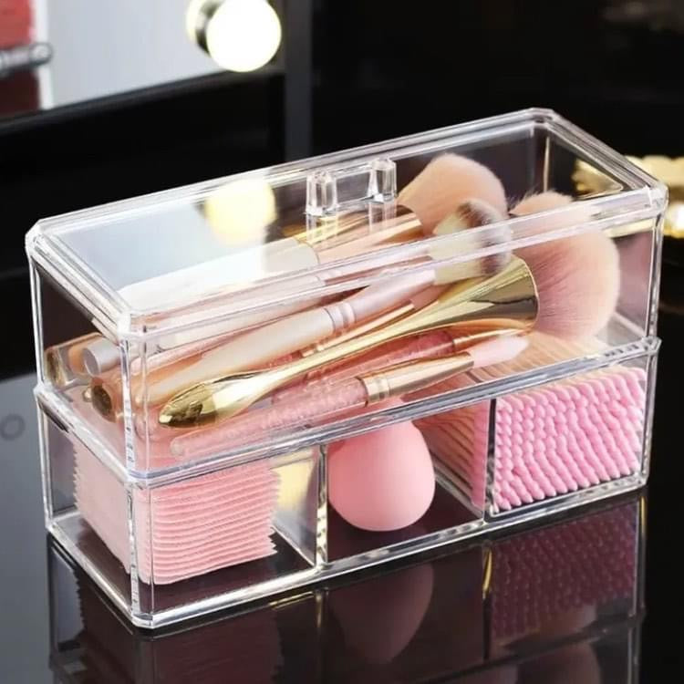 Double Layer Cosmetics Makeup Organizer