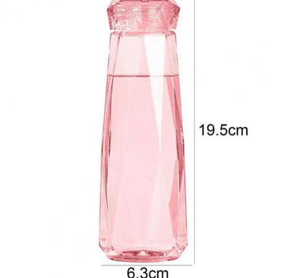 420 ml Transparent Diamond Water Bottle