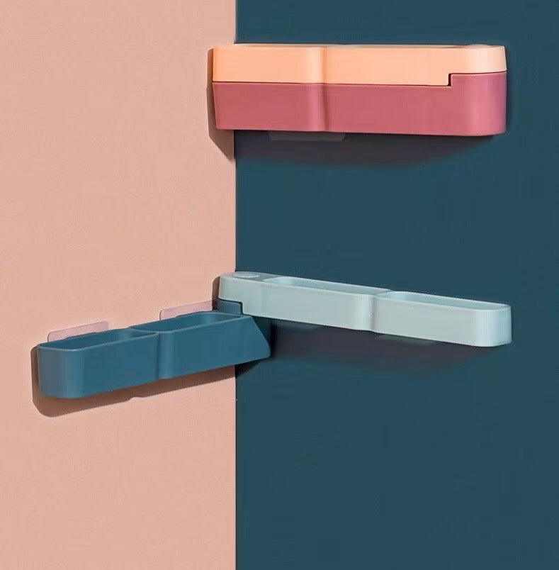 2 Pairs Wall Slipper Holder Rack