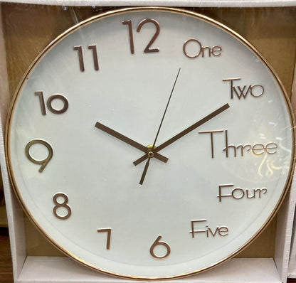 12 Inch Wall Clock for Home Decor
