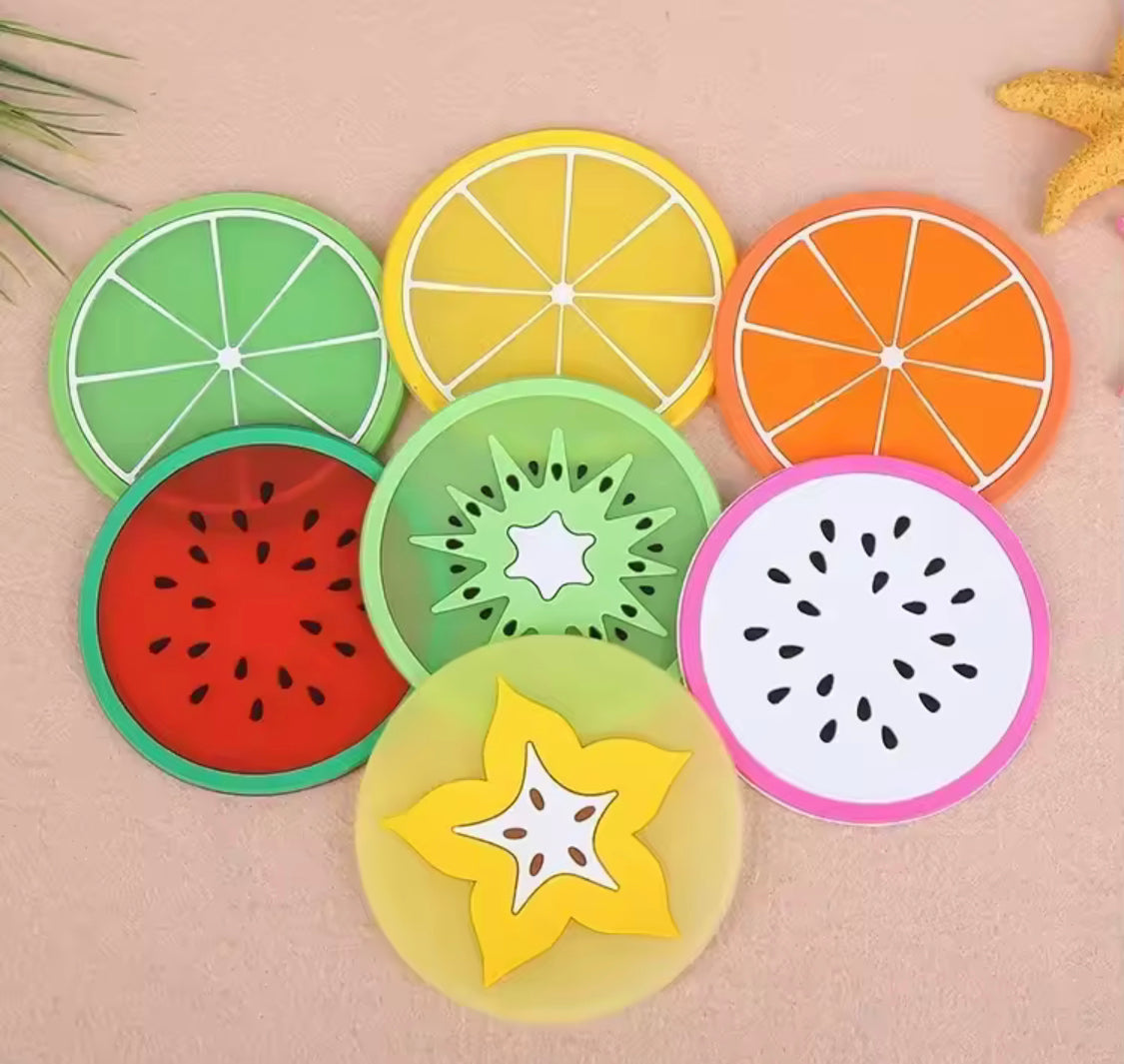 6 pcs Silicone Tea Mat Coasters Set