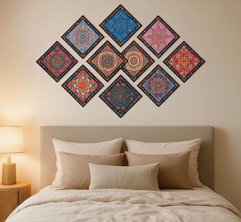 12 Pcs Tile Stickers Set