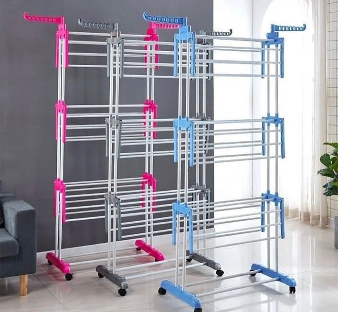 Multi-Layer Foldable Clothes Drying Rack