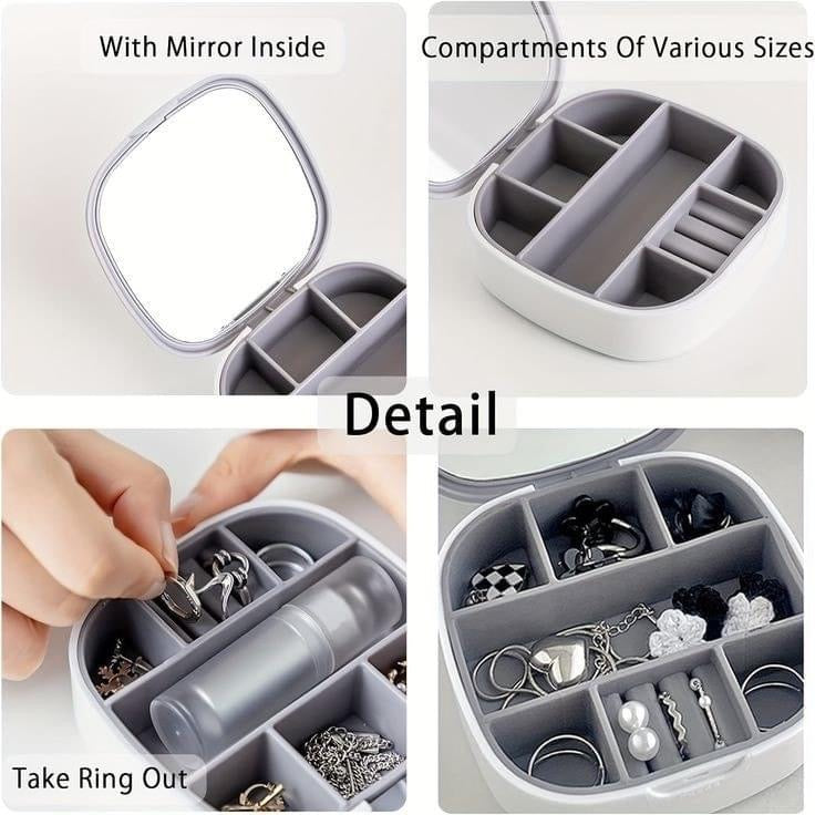 Portable Jewellery Organizer with Mirror