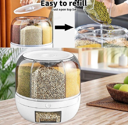 10kg Rotating Rice Cereal Dispenser