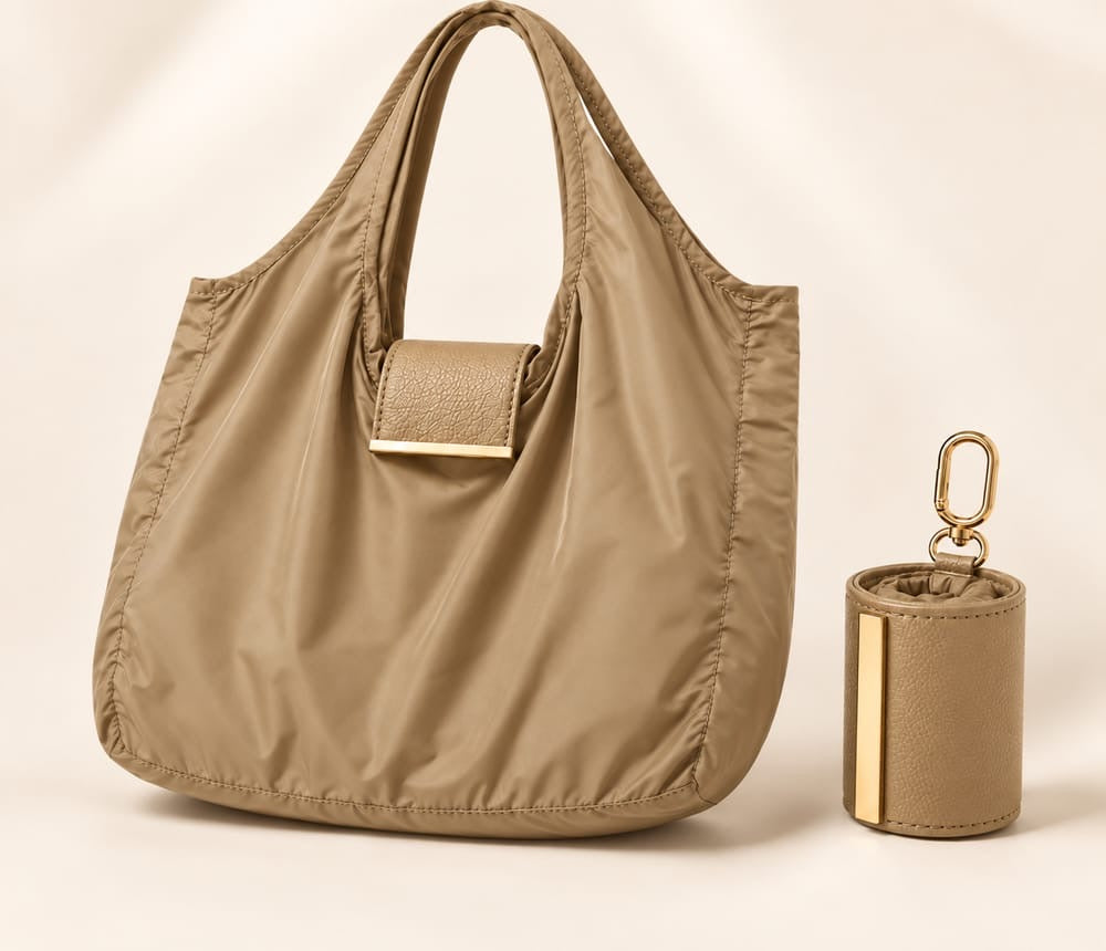 Foldable Travel Keychain Tote Bag