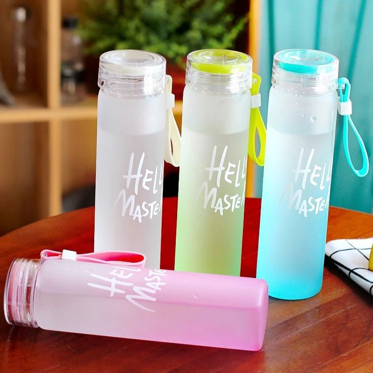 Hello Glass Water Bottle