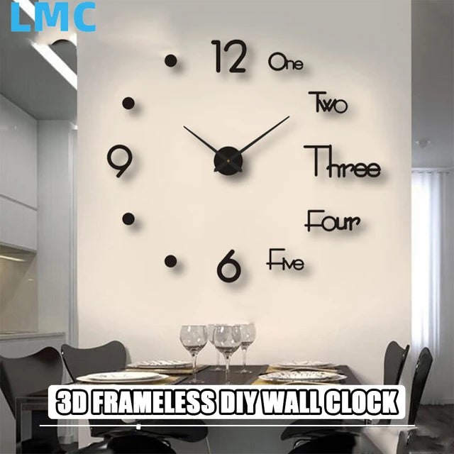 Modern 3D Acrylic Wall Clock for home decoration