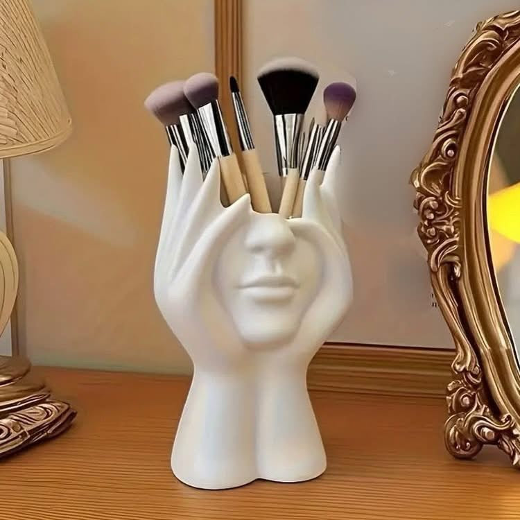 Face-Shape Makeup Brushes Holder