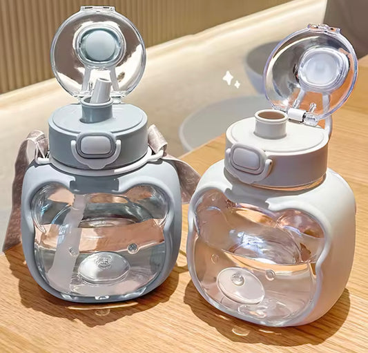 1000ml Bear Water Bottle with Strap