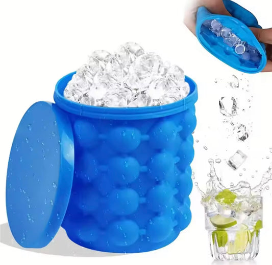 2 in 1 Silicone Ice Cube Bucket Mould