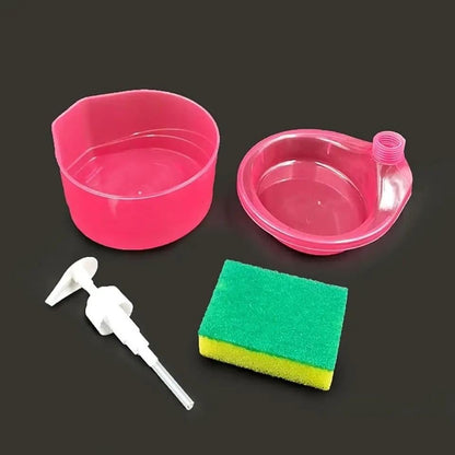 2 in 1 Soap Dispenser and Scrubber Holder