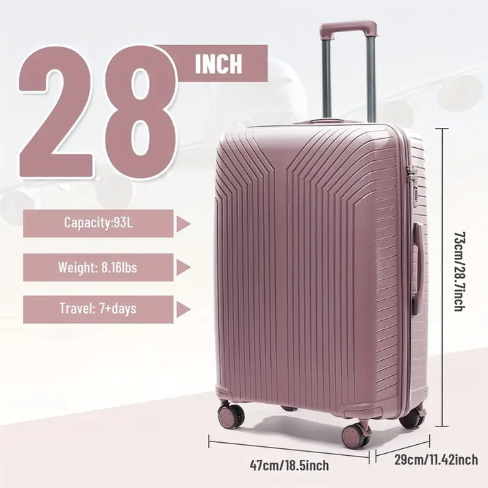 28 Inch 4 Wheel Luggage Bag with Lock System