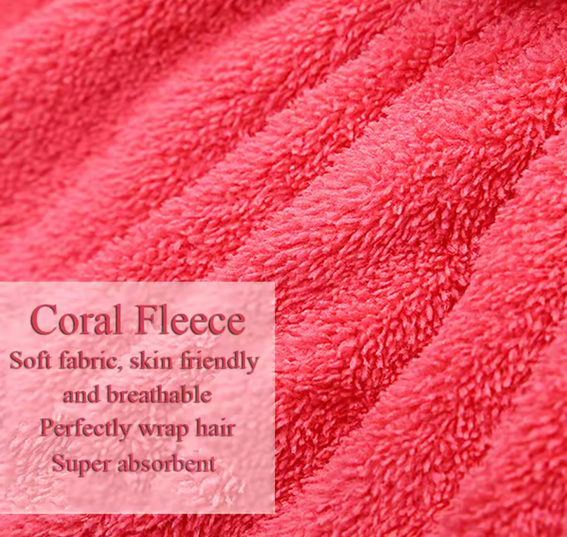 Bow Water Absorbant Hair Cap Towel