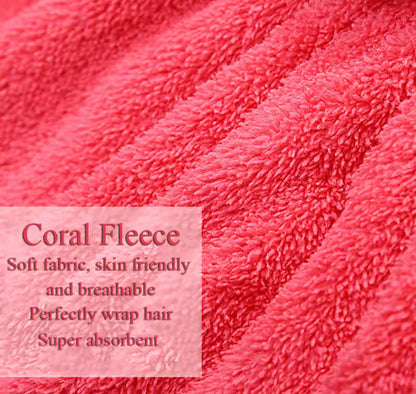 Bow Water Absorbant Hair Cap Towel