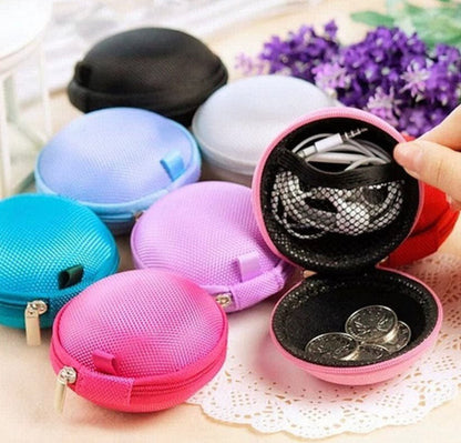 Portable Mini Zipper Hard Headphone Case