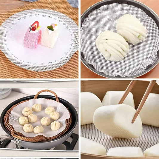 3 Pcs Reusable Silicone Steamer Sheets