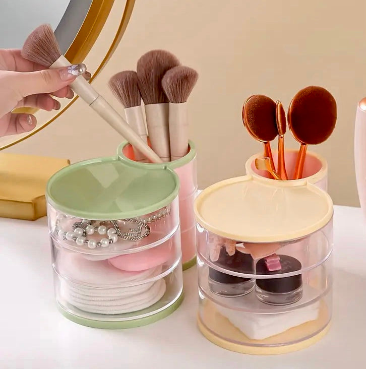 2 in 1 Jewellery and Brushes Organizer