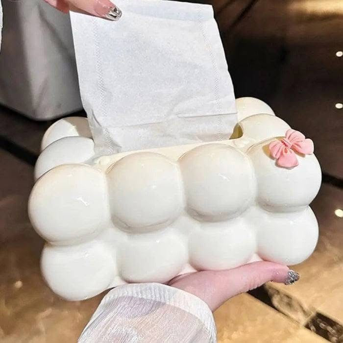 Bow Design Bubble Tissue Box