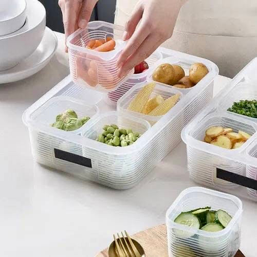 6 Grids Vegetable Storage Box