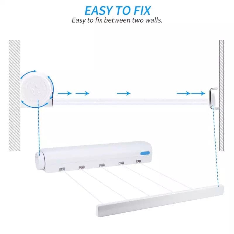Wall-Mounted 3.2meter Automatic Clothesline