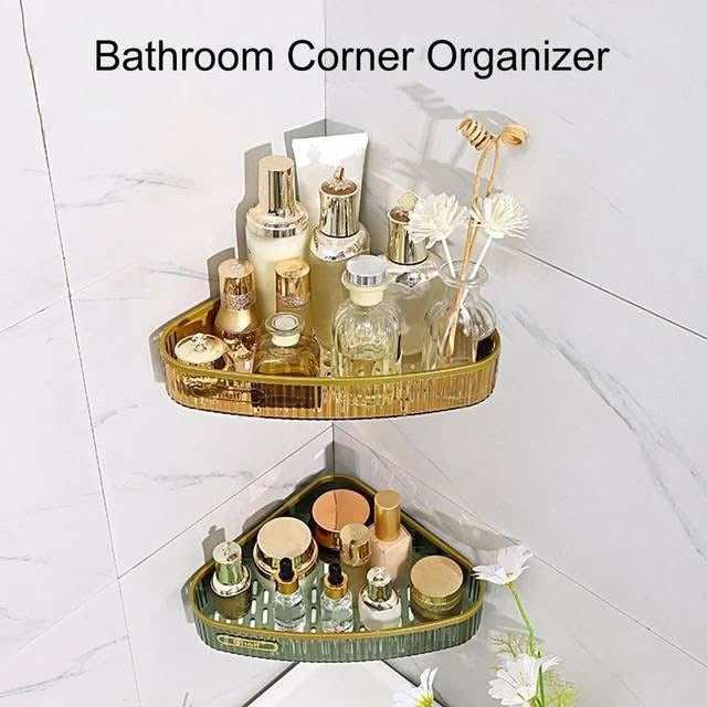Acrylic Luxury Wall Mounted Corner Shelf Rack