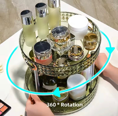 2 Layer Acrylic Cosmetic Makeup Organizer