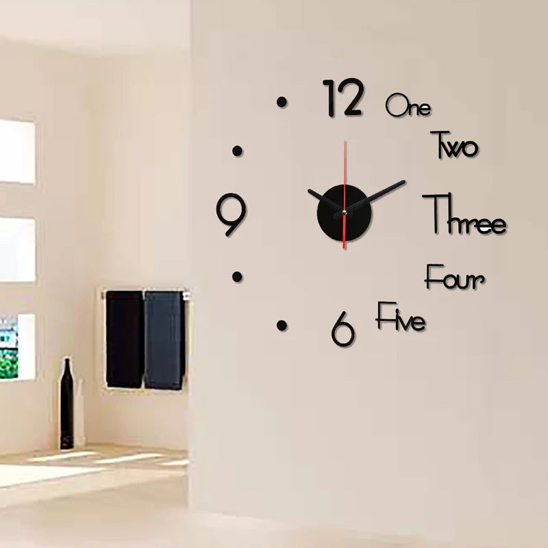 Modern 3D Acrylic Wall Clock for home decoration