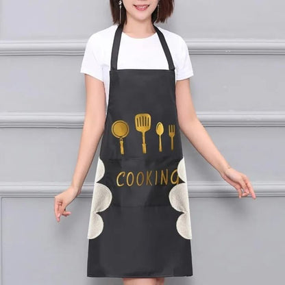 Waterproof Cooking Apron with Pockets