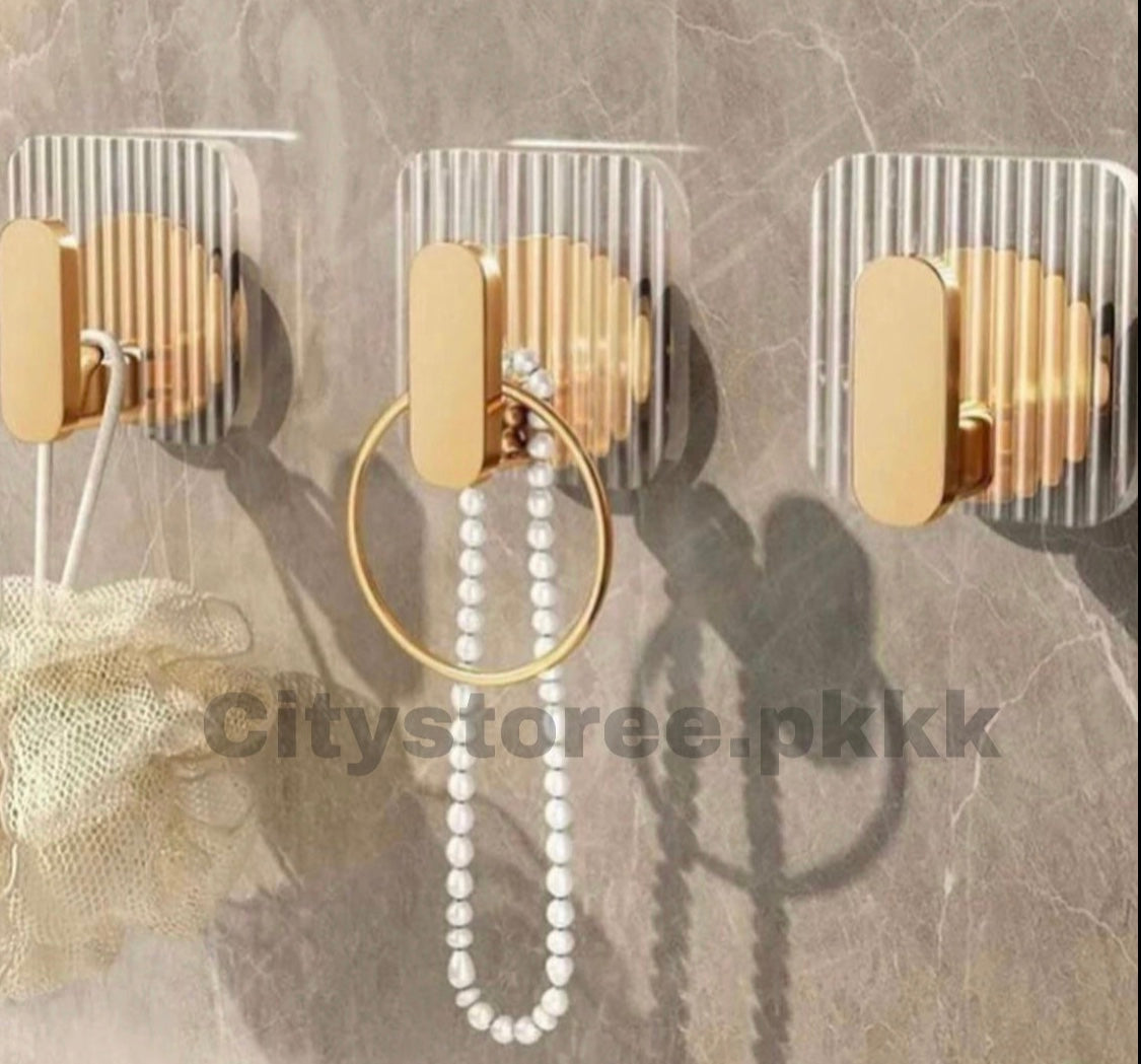 Pack of 2 Wall Mounted Sticky Hooks