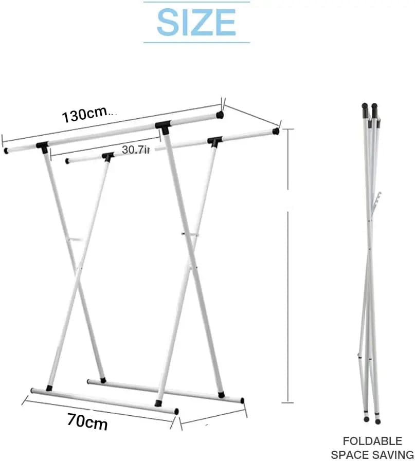 Metal Iron Clothes Rack Stand