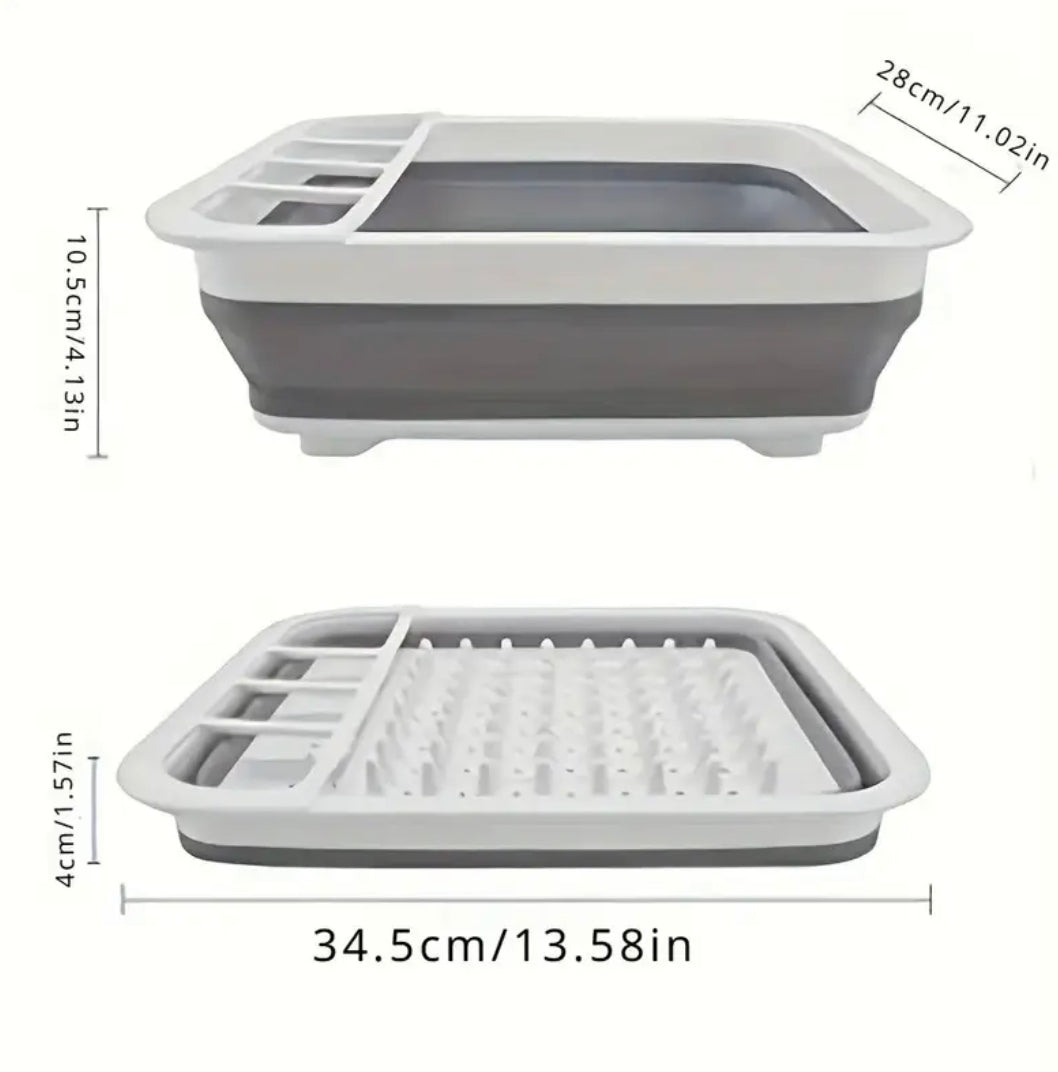Foldable Kitchen Dish Drainer Rack