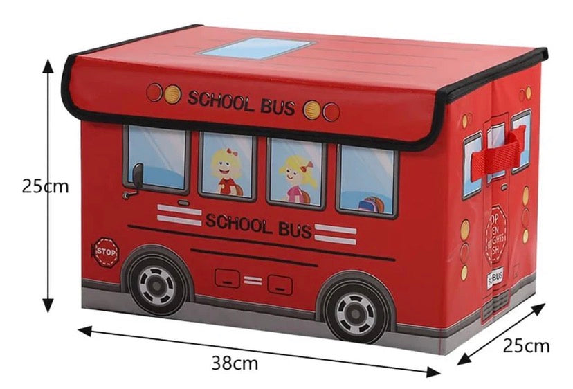 Foldable Kids Bus Storage Box