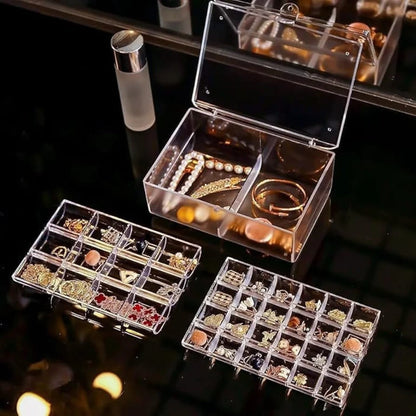 Acrylic Dustproof Jewellery Box Organizer