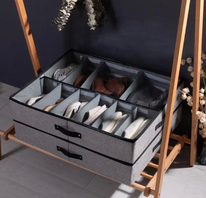 Non Wooven Under Bed Shoes Organizer