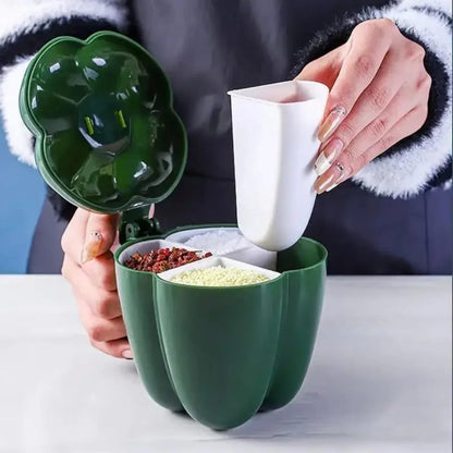 Spice Jar Container with Spoons