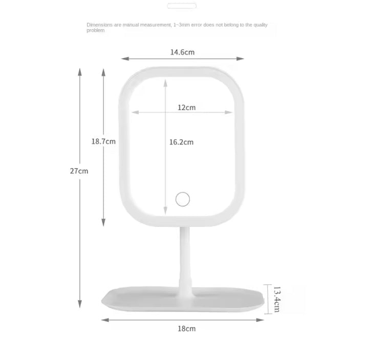Led Light 3 Colours Vanity Makeup Mirror