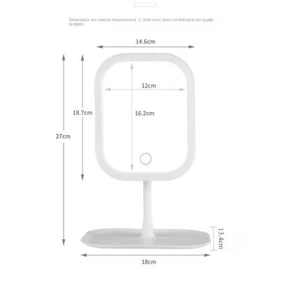 Led Light 3 Colours Vanity Makeup Mirror