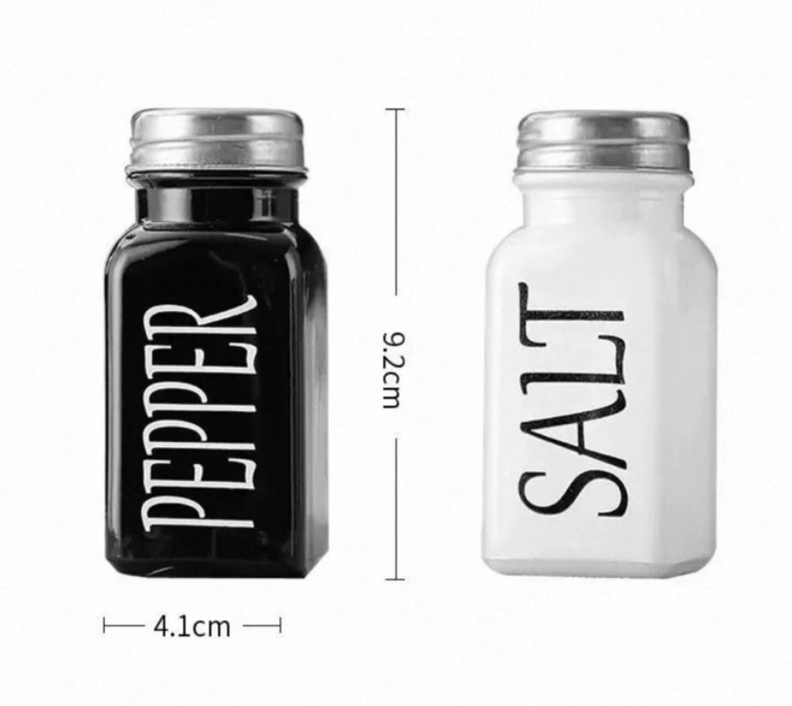 2 Pcs Ceramic Salt & Pepper Jars