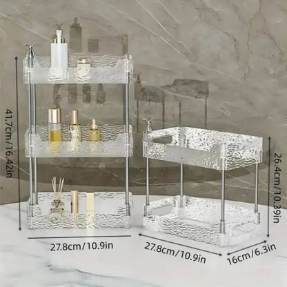 Acrylic 3 Layer Makeup Organizer