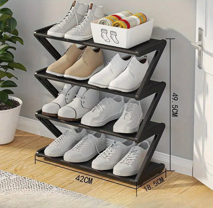 4 Layer Plastic Multi Layer Shoes Rack