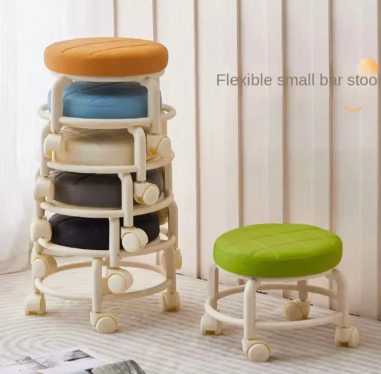 360 Rotation Stool with Wheels (Hold weight upto 120 kgs)